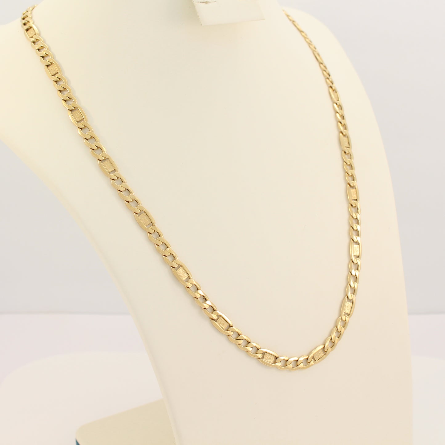 18K Fancy Figaro Chain