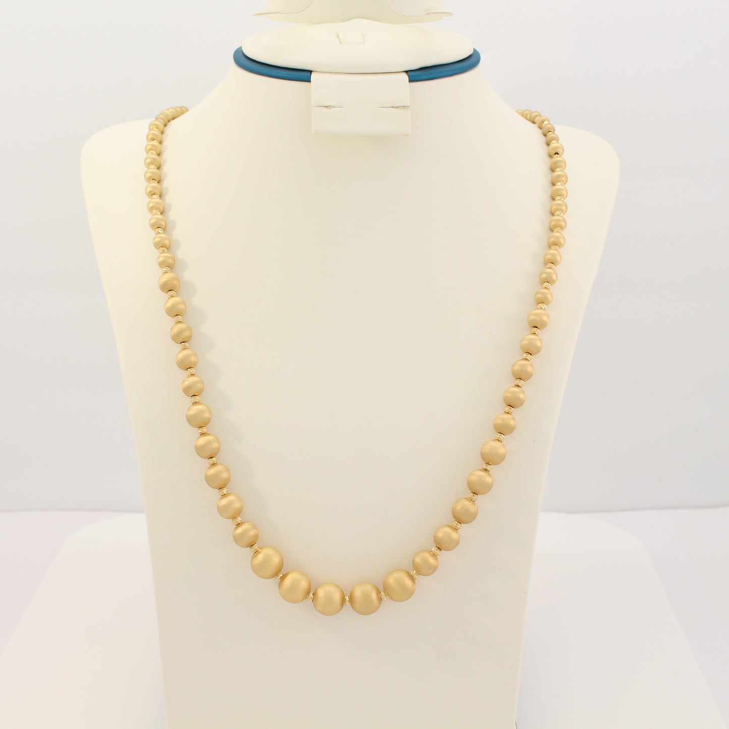 18K Fancy Beaded Necklace