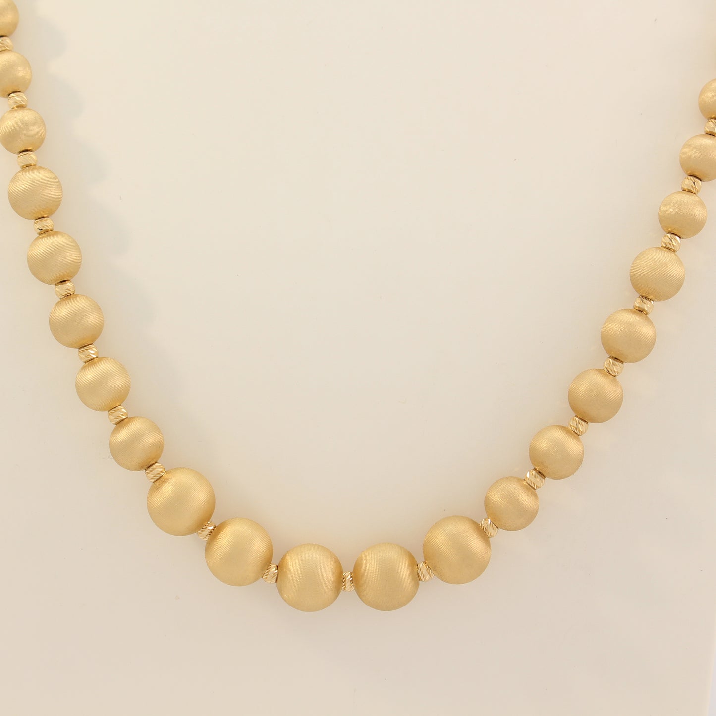 18K Fancy Beaded Necklace