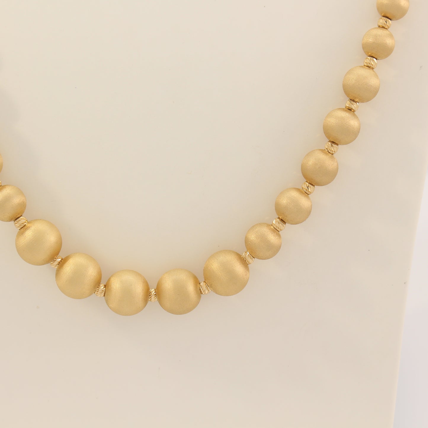 18K Fancy Beaded Necklace