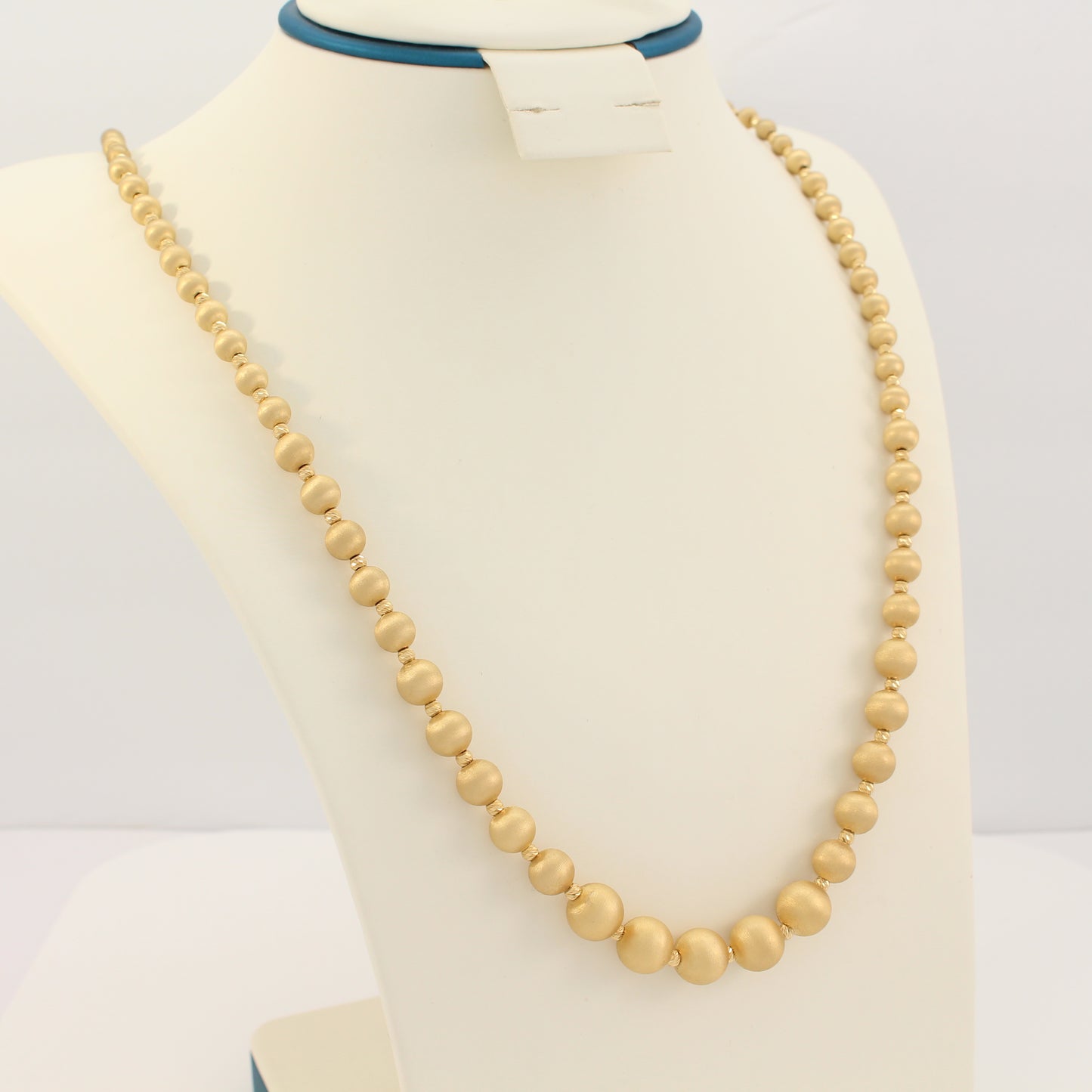 18K Fancy Beaded Necklace