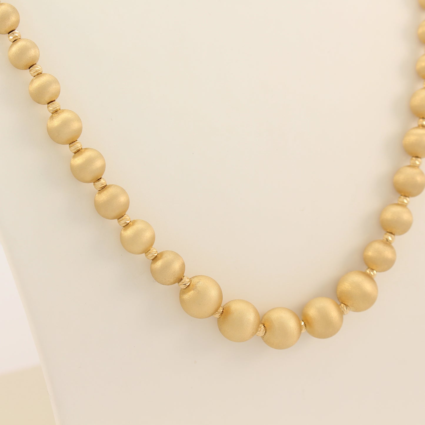 18K Fancy Beaded Necklace