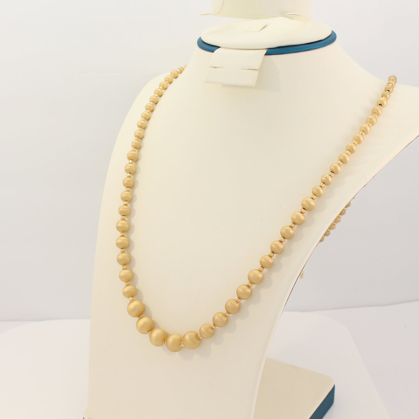 18K Fancy Beaded Necklace