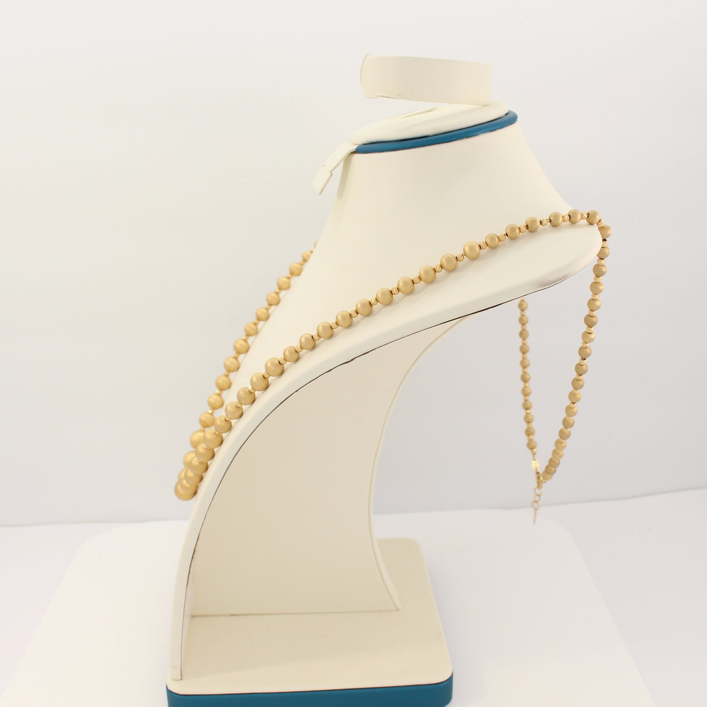 18K Fancy Beaded Necklace