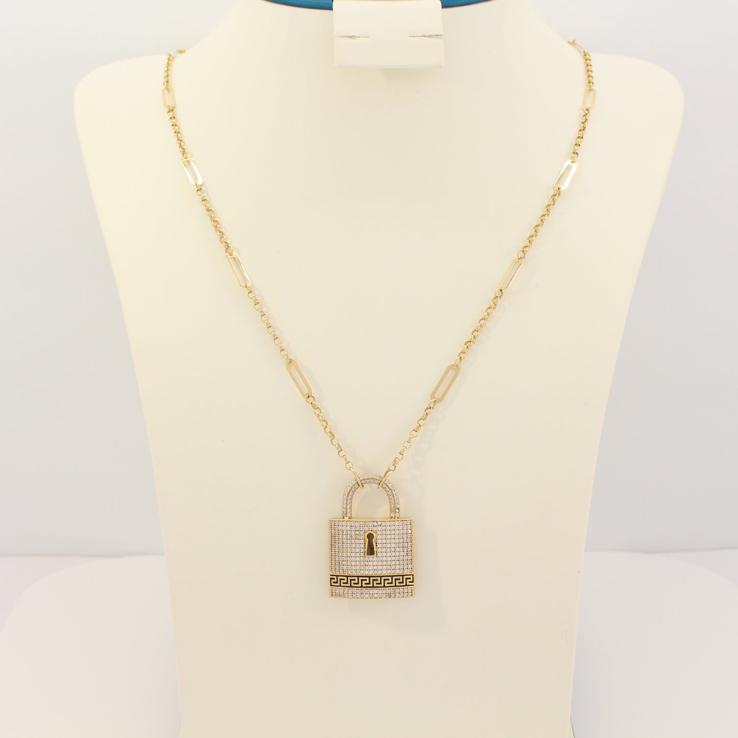 18K Lock Necklace