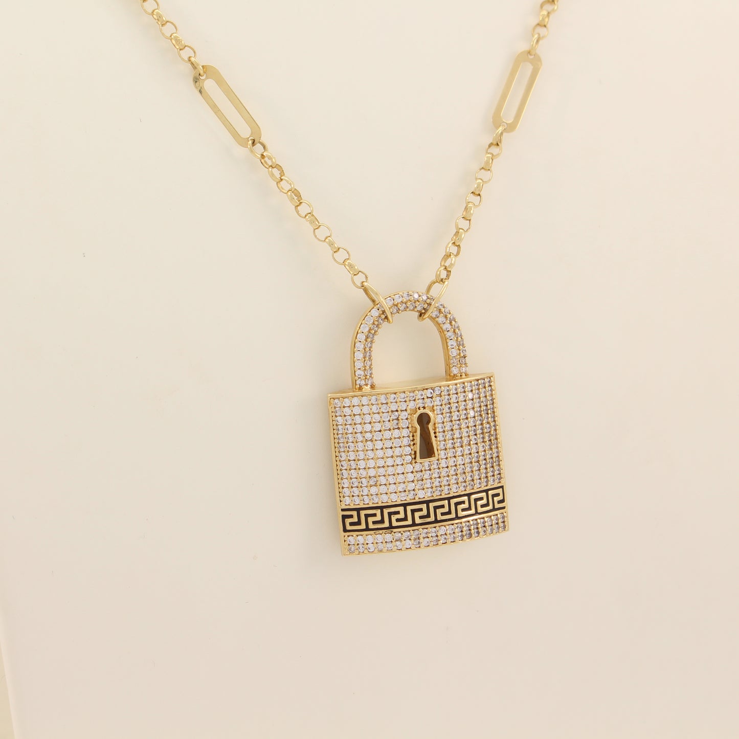 18K Lock Necklace