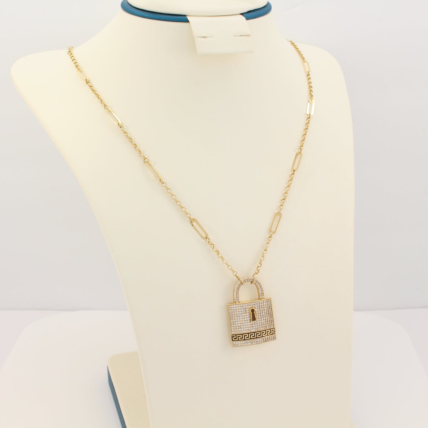 18K Lock Necklace