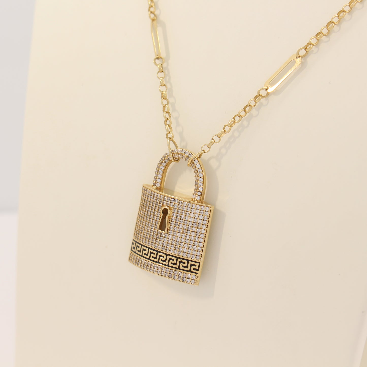 18K Lock Necklace