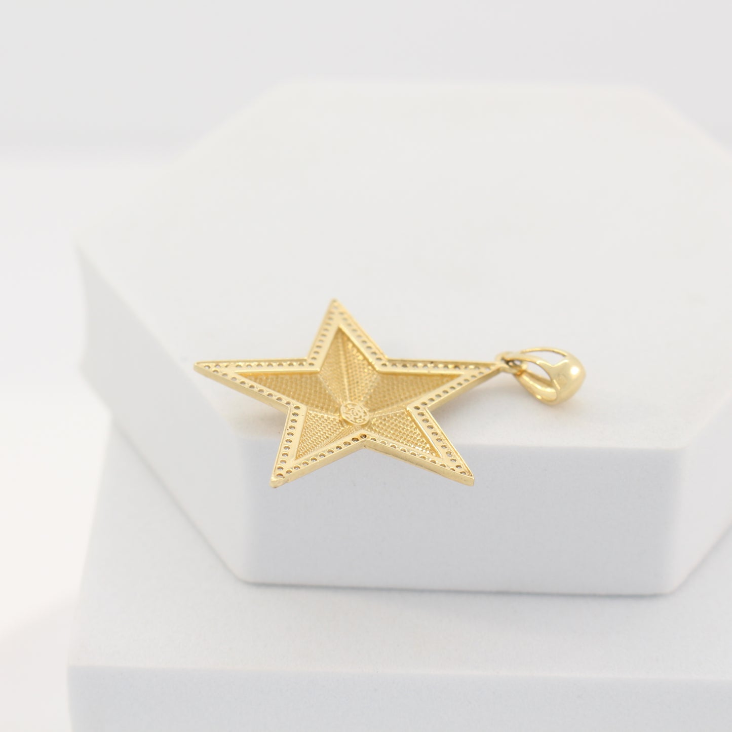 18K Gold Star Pendant