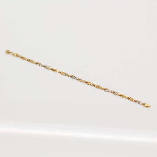 18K 2-Tone Bracelet