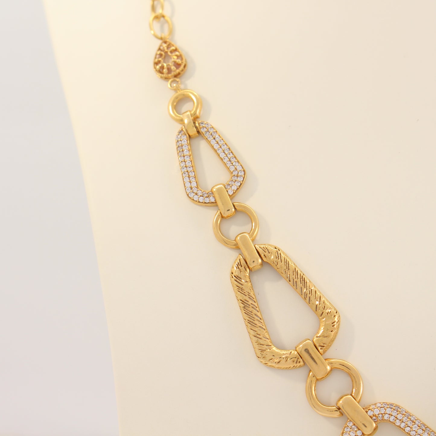 21K Gold 2-Toned Necklace