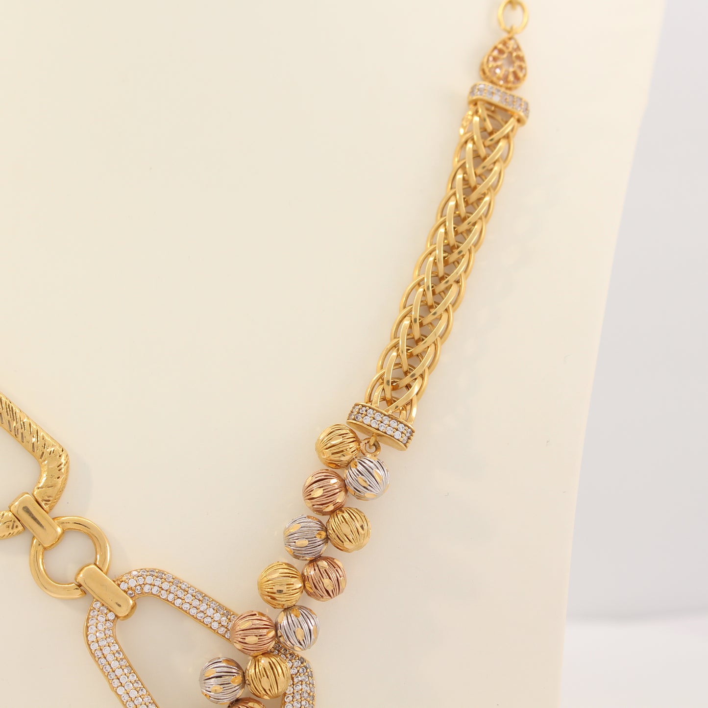 21K Gold 2-Toned Necklace