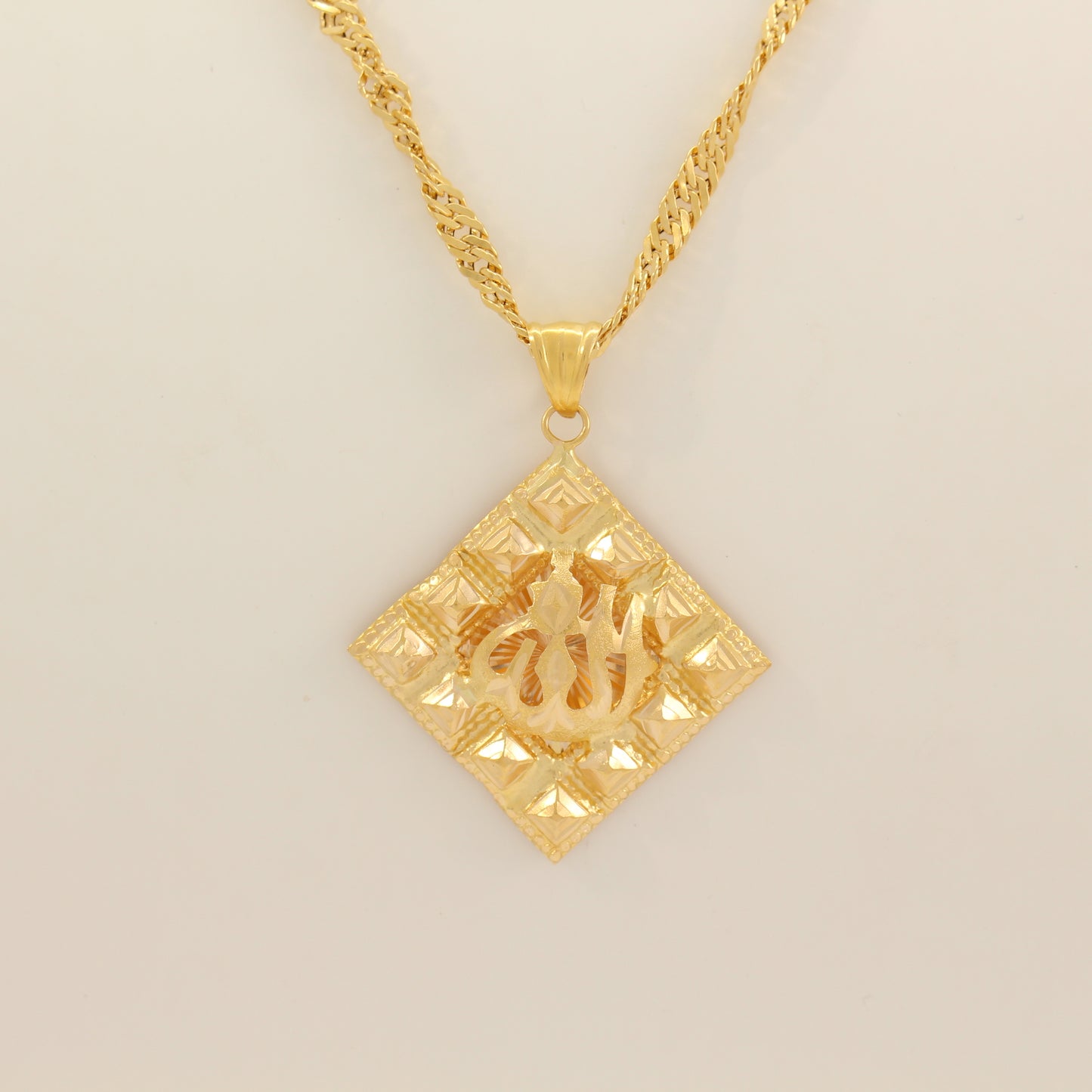 21K Gold Allah Necklace