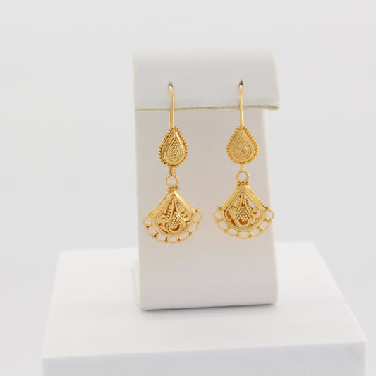 21K Gold Earrings
