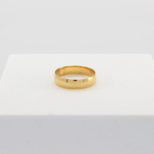 21K Gold Plain Band (Size 9)