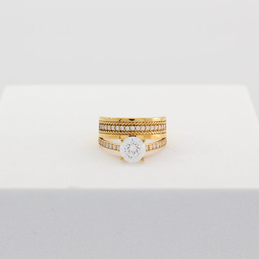 21K Gold Wedding Ring (Size 6.5)