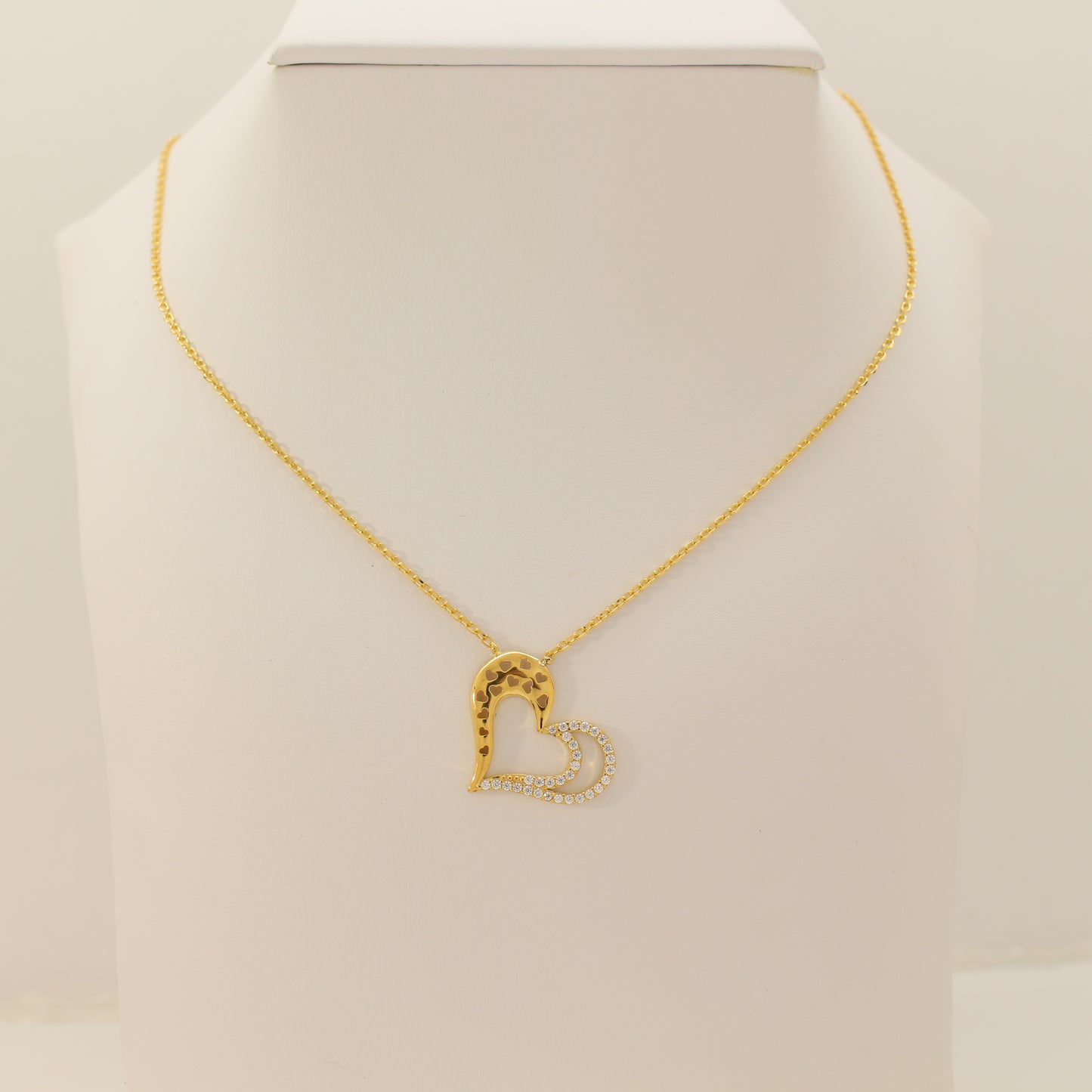 21K Gold Heart Necklace