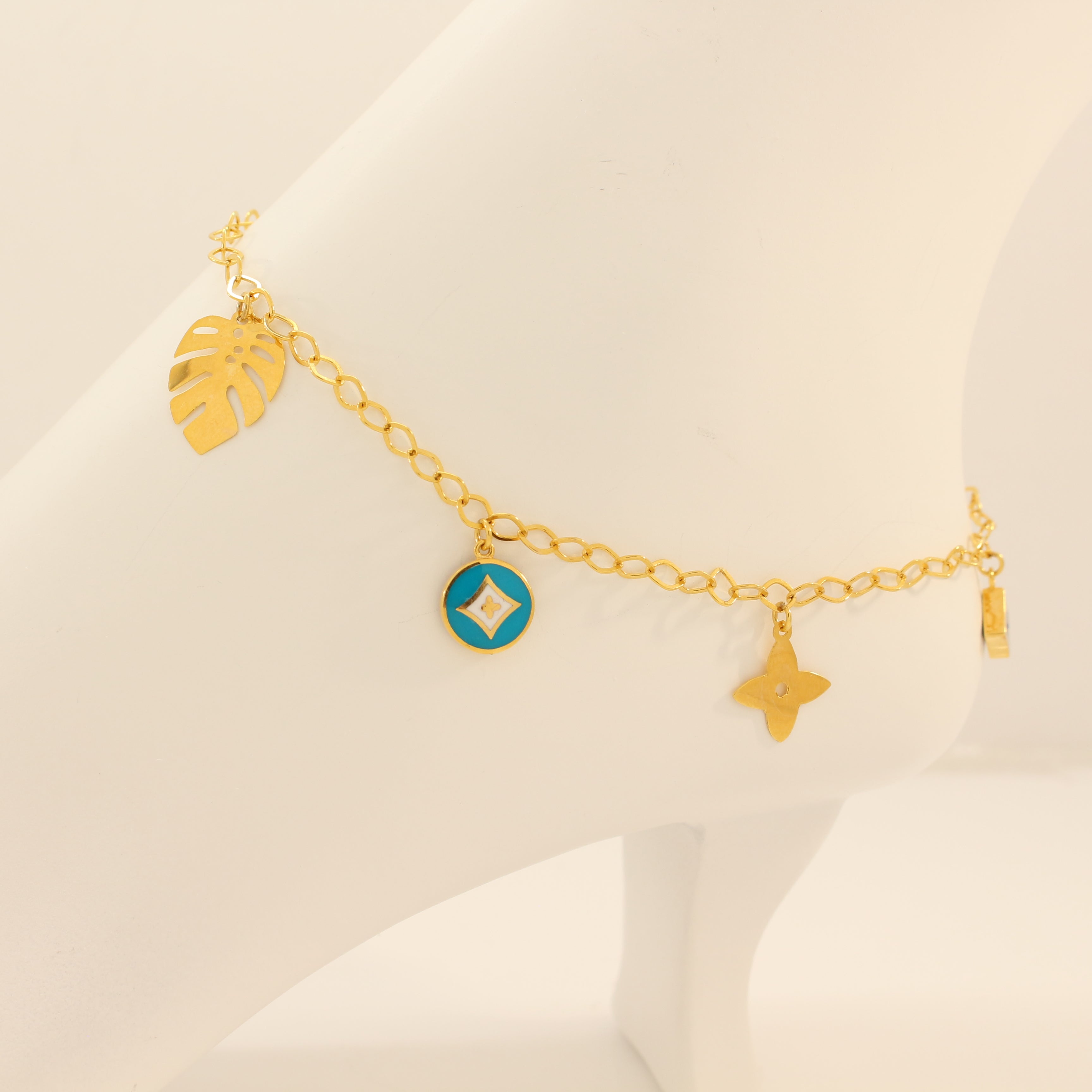 21k gold anklet online