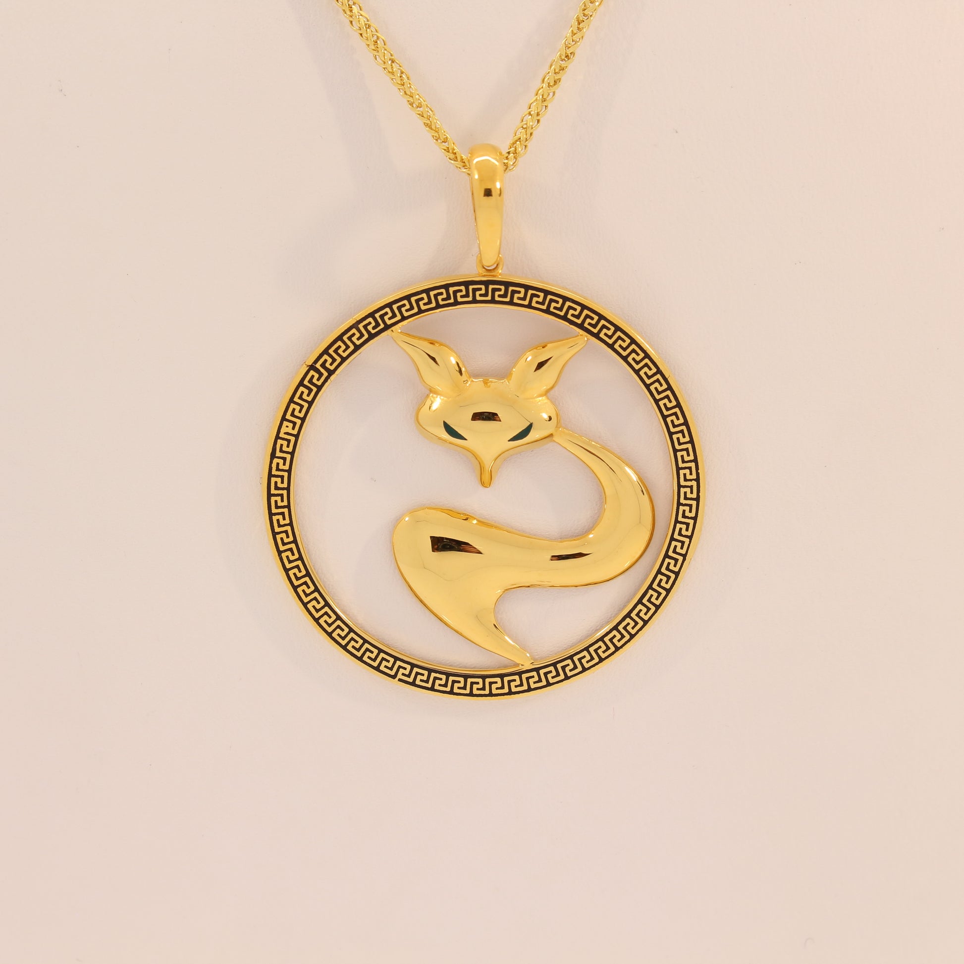 21K Gold Fox Necklace – Xina Jewelry1
