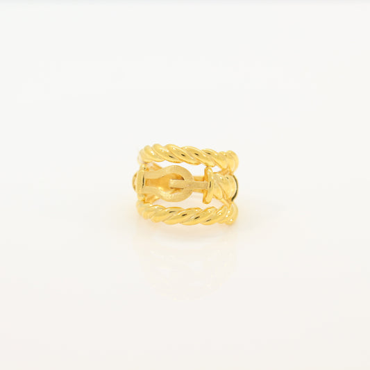 Beautiful Mesh 21K Gold Ring