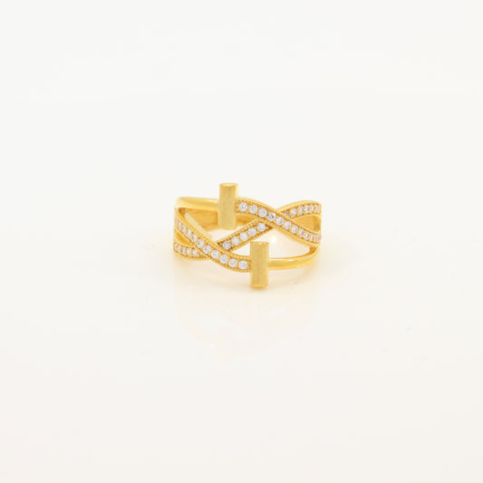 21K Gold Ring (size 8.5)