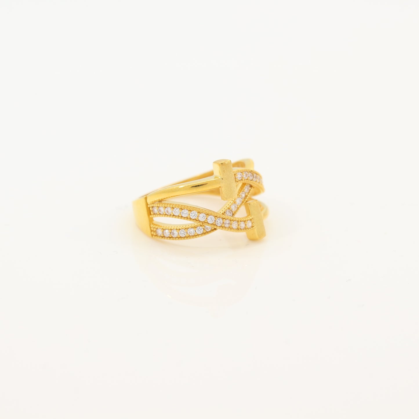 21K Gold Ring (size 8.5)